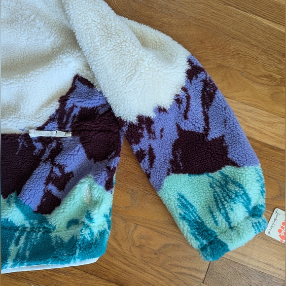 NWT Free People - Hit the Slopes - Sunrise Summit Ivory Combo - Sherpa Jacket - Picture 12 of 16